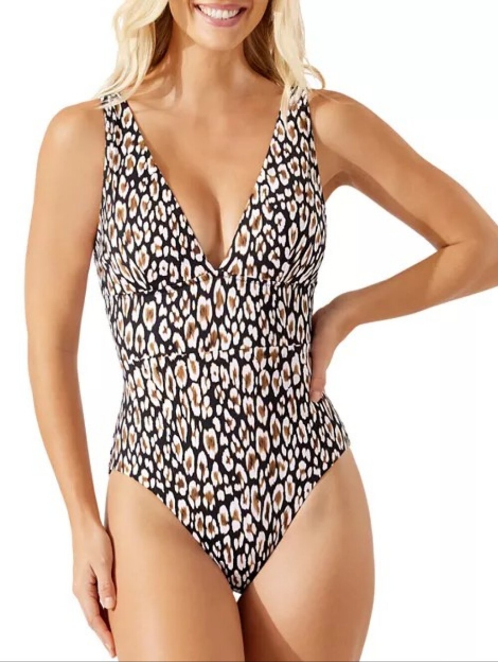 NWT Tommy Bahama Palm Modern Safari Cat One Piece Swimsuit Size 10